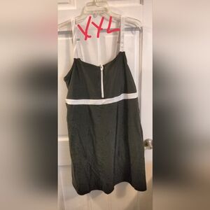 Lands' End Black and White Women's Swim Dress